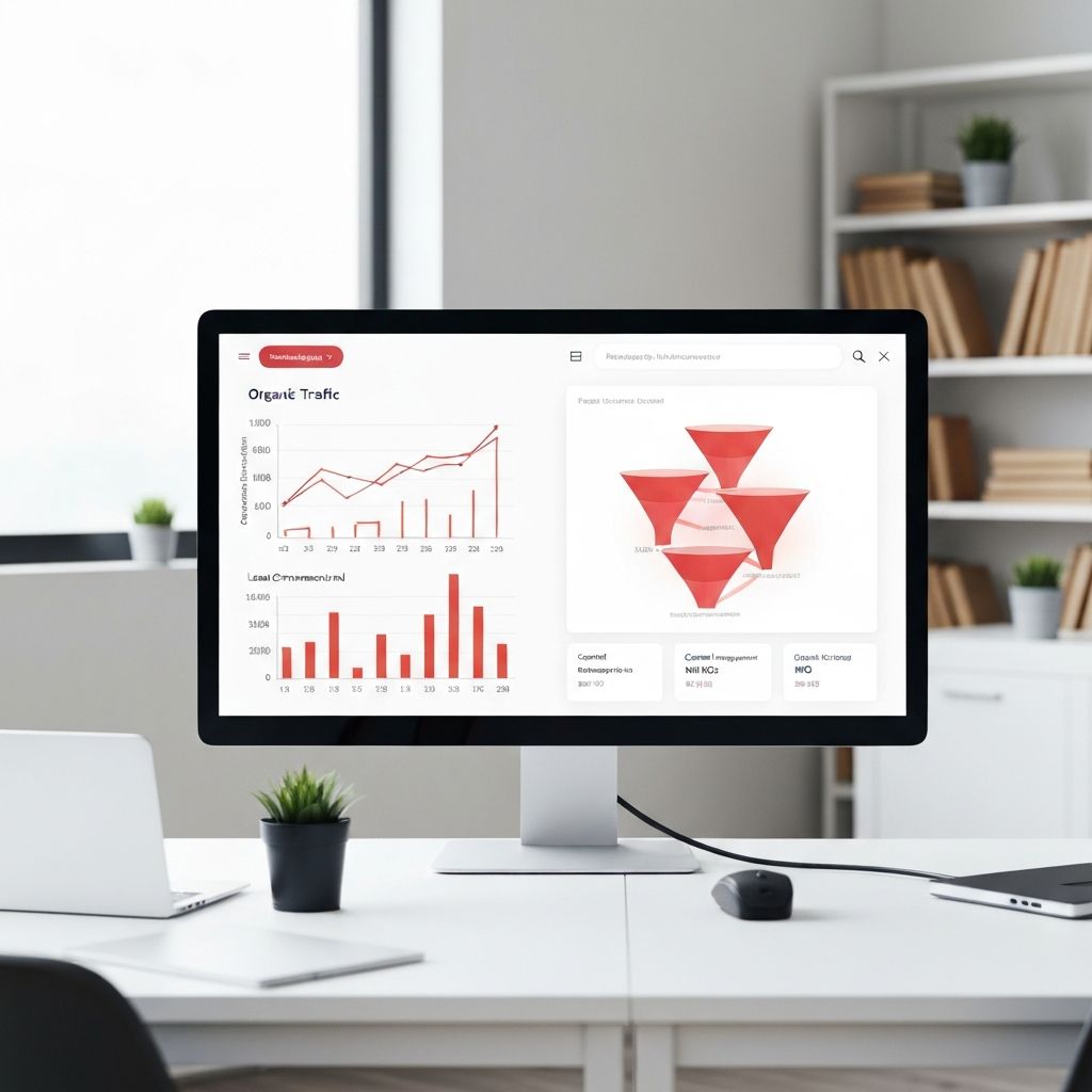 SHIRO marketing ROI dashboard showing organic traffic growth and lead conversion metrics
